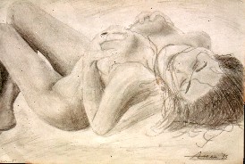 Marlene Nielsen 2 (Pencil, 50 x 35 cm), 1995